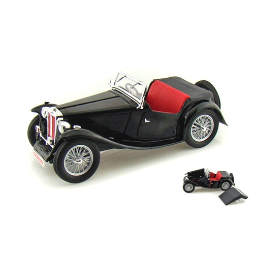 MG MIDGET TC 1947 BLACK 1:18 Yat Ming Auto Stradali Modellino