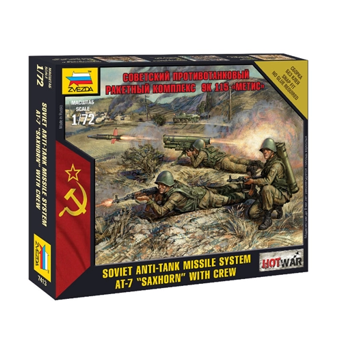 SOVIET ANTI TANK MISSILE LAUNCHER METIS KIT 1:72 Zvezda Kit Figure Militari Modellino