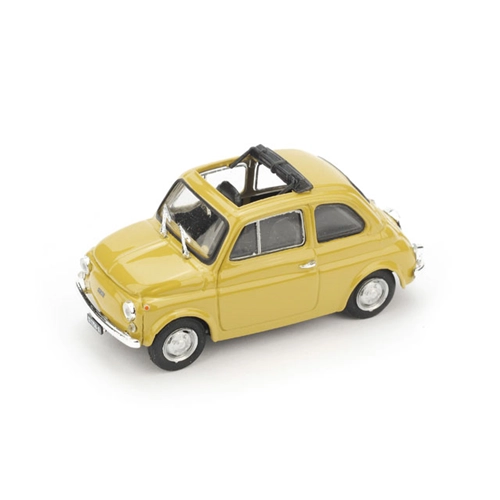 FIAT 500 R 1972-75 APERTA GIALLO TUFO 1:43 Brumm Auto Stradali Modellino