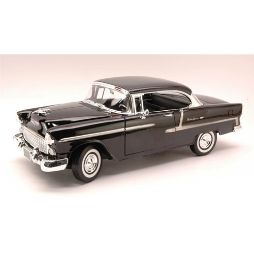 CHEVY BEL AIR 1955 BLACK 1:18 MotorMax Auto Stradali Modellino