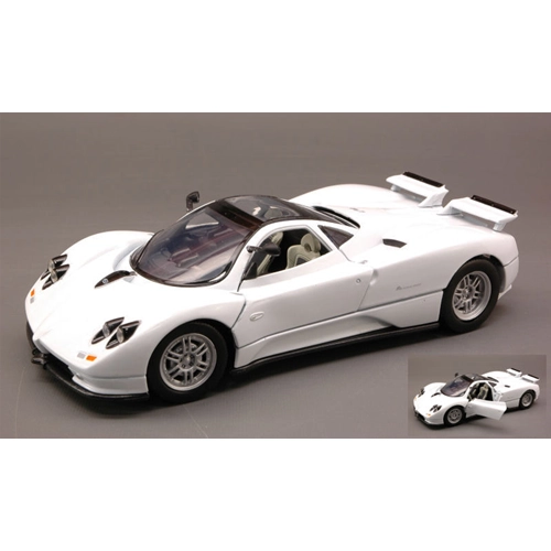 PAGANI ZONDA C12 1999 WHITE 1:24 MotorMax Auto Stradali Modellino