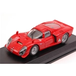 ALFA ROMEO 33.2 PROVA 1968 RED 1:43 Best Model Auto Competizione Modellino