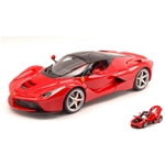 SIGNATURE FERRARI LA FERRARI 2013 RED WITH SHOWCASE 1:18 Burago Auto Stradali Modellino