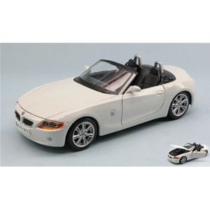 BMW Z4 2002 WHITE 1:24 Burago Auto Stradali Modellino