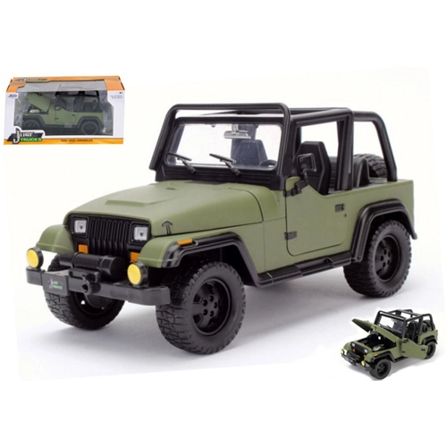 JEEP WRANGLER 1992 GREEN 1:24 Jada Toys Tuning Modellino