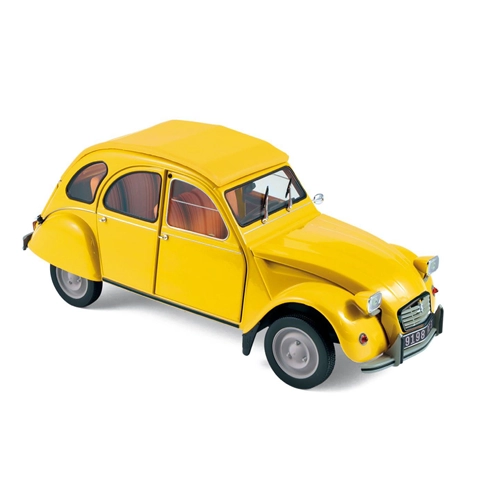 CITROEN 2CV 6 CLUB 1979 MIMOSA YELLOW 1:18 Norev Auto Stradali Modellino