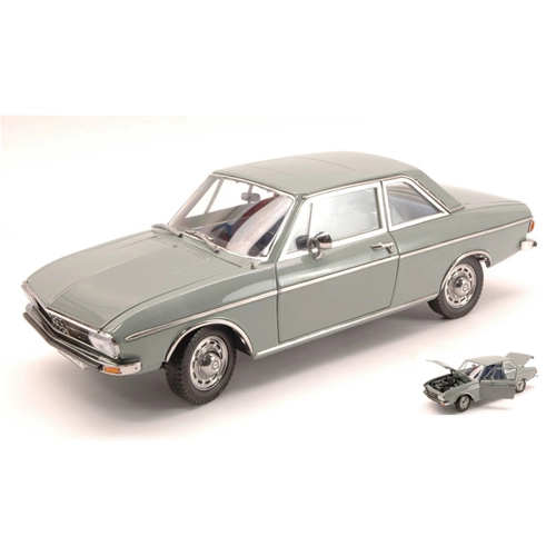 AUDI 100 LS 1972 GRAY-GREEN 1:18 Signature Auto Stradali Modellino
