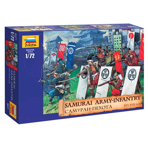 SAMURAI WARRIORS KIT 1:72 Zvezda Kit Figure Militari Modellino