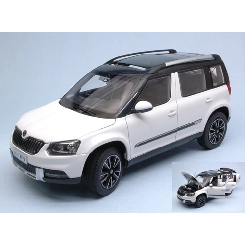 SKODA YETI 2013 WHITE 1:18 Paudi Model Auto Stradali Modellino