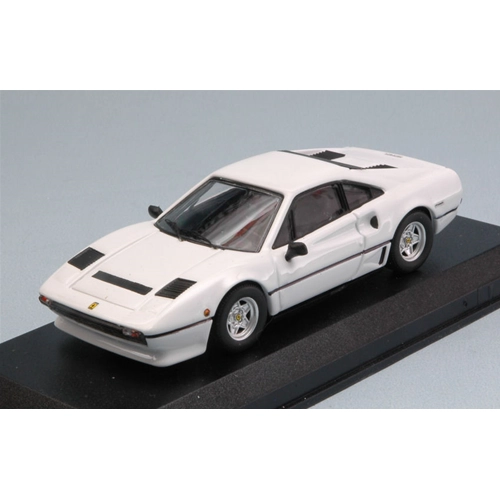 FERRARI 208 GTB TURBO 1982 WHITE 1:43 Best Model Auto Stradali Modellino