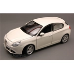 ALFA ROMEO GIULIETTA 2009 WHITE 1:24 Burago Auto Stradali Modellino