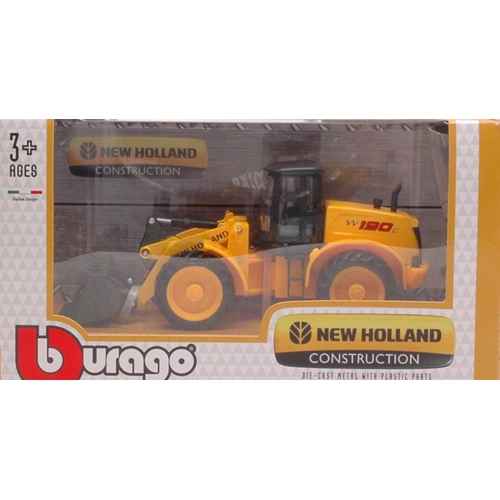 NEW HOLLAND W190C LOADER 1:50 Burago Mezzi Industriali Modellino