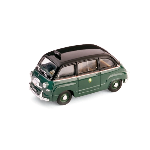 FIAT 600 MULTIPLA TAXI MILANO 1955 1:43 Brumm Taxi Modellino