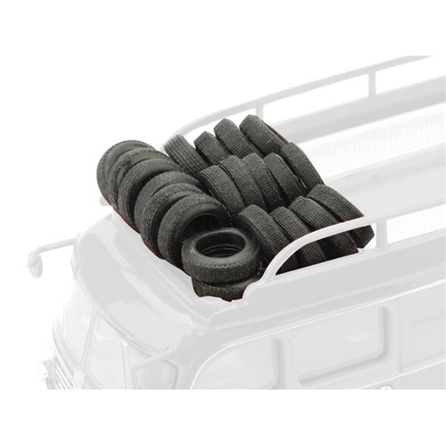 GOMME SENZA CERCHIONI ANTERIORE + POSTERIORI 1:43 Brumm Art.Vari Modellino