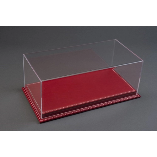 MARANELLO DISPLAY CASE WITH RED LEATHER BASE 1:18 Atlantic-case Vetrine Modellino