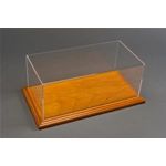 MOLSHEIM DISPLAY CASE WITH LINDEN COLOR WOOD BASE (WIDE EDGE) 1:18 Atlantic-case Vetrine Modellino