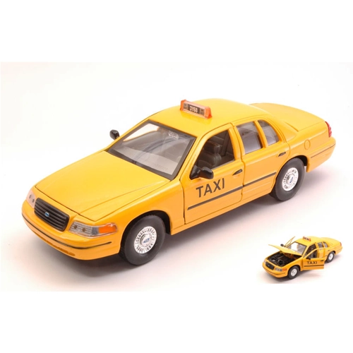 FORD CROWN VICTORIA 1999 NEW YORK TAXI 1:24 Welly Taxi Modellino