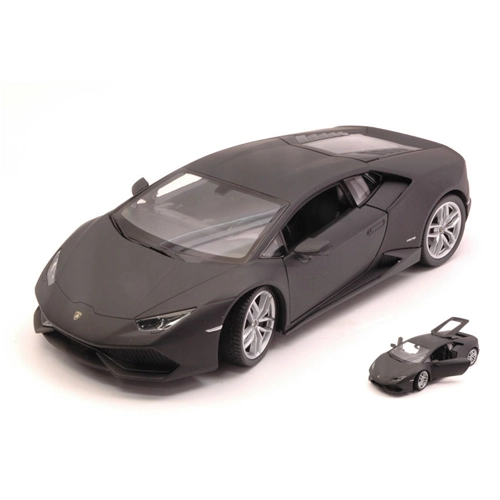 LAMBORGHINI HURACAN LP 610-4 2014 MATT BLACK 1:24 Welly Auto Stradali Modellino