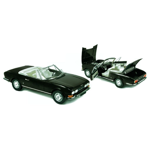 PEUGEOT 504 CABRIOLET 1971 BLACK 1:18 Norev Auto Stradali Modellino