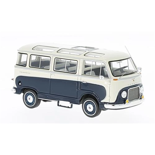 FORD TAUNUS TRANSIT PANORAMABUS 1953 DARK BLUE/WHITE 1:43 Neo Scale Models Auto Stradali Modellino