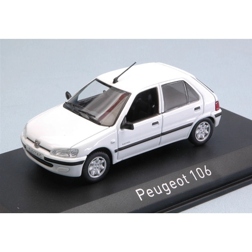 PEUGEOT 106 ELECTRIC 1997 BANQUISE WHITE 1:43 Norev Auto Stradali Modellino