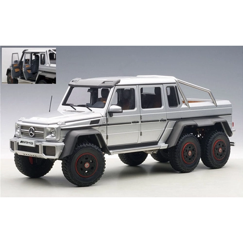 MERCEDES G63 AMG 6x6 2013 SILVER 1:18 AutoArt Auto Stradali Modellino