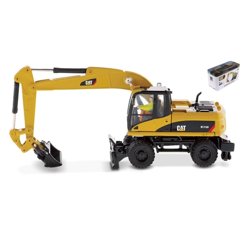 CAT M318D WHEELED EXCAVATOR 1:87 Diecast Master Mezzi Industriali Modellino