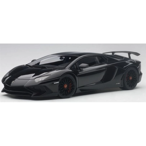 LAMBORGHINI AVENTADOR LP750-4 SV 2015 GLOSS BLACK 1:18 AutoArt Auto Stradali Modellino