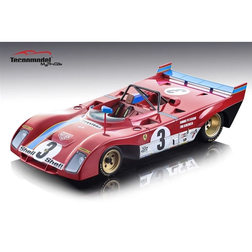 FERRARI 312 PB N.3 WINNER NURBURGRING 1972 PETERSON-SCHENKENB 1:18 Tecnomodel Auto Competizione Modellino