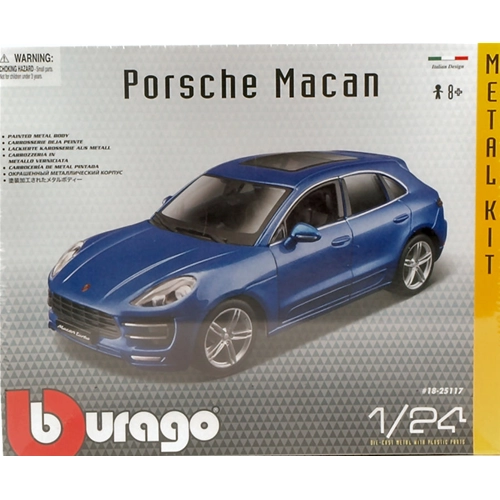 PORSCHE MACAN 2013 BLUE KIT 1:24 Burago Kit Auto Modellino