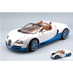 BUGATTI VEYRON 16.4 GRAND SPORT 2012 WHITE/BLUE 1:18 Rastar Auto Stradali Modellino