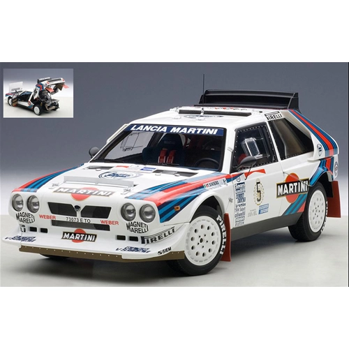 LANCIA DELTA S4 N.5 WINNER RALLY ARGENTINA 1986 BIASION-SIVIERO 1:18 AutoArt Auto Rally Modellino