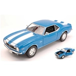 CHEVROLET CAMARO Z28 1968 BLUE/WHITE 1:24 Welly Auto Stradali Modellino