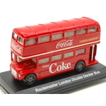 ROUTEMASTER LONDON DOUBLE DECKER BUS COCA COLA 1:64 Motorcity Classics Veicoli Commerciali Modellino