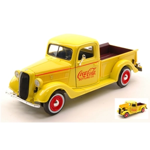 FORD PICK UP 1937 YELLOW COCA COLA 1:24 Motorcity Classics Veicoli Commerciali Modellino