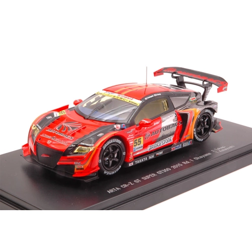 HONDA CRZ N.55 2nd OKAYAMA SUPER GT 300 2015 S.TAKAGI-T.KOBAYASHI 1:43 Ebbro Auto Competizione Modellino