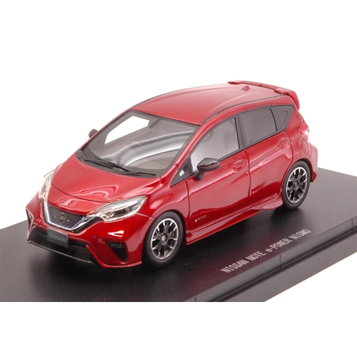 NISSAN NOTE e-POWER NISMO 2017 METALLIC RED 1:43 Ebbro Auto Stradali Modellino