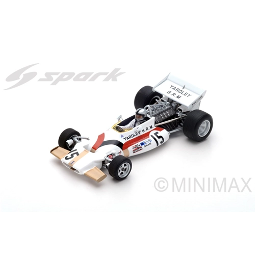BRM P160 PEDRO RODRIGUEZ 1971 N.15 5th MONACO GP 1:43 Spark Model Formula 1 Modellino