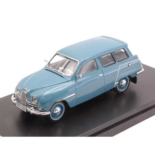 SAAB 95 SW STATION WAGON 1961 LIGHT BLUE 1:43 PremiumX Auto Stradali Modellino