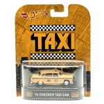 CHECKER TAXI CAB 1974 "TAXI" 1:64 Hot Wheels Movie Modellino