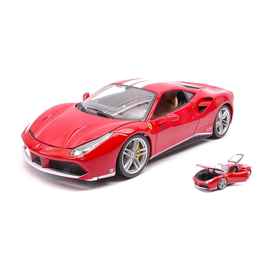 FERRARI 488 GTB "THE SCHUMACHER" 2015 70th ANNIVERSARY 1:18 Burago Auto Stradali Modellino