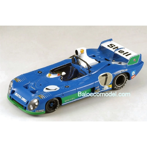 MATRA SIMCA N.7 WINNER LE MANS 1974 H.PESCAROLO-G.LARROUSSE 1:18 Spark Model Auto Competizione Modellino