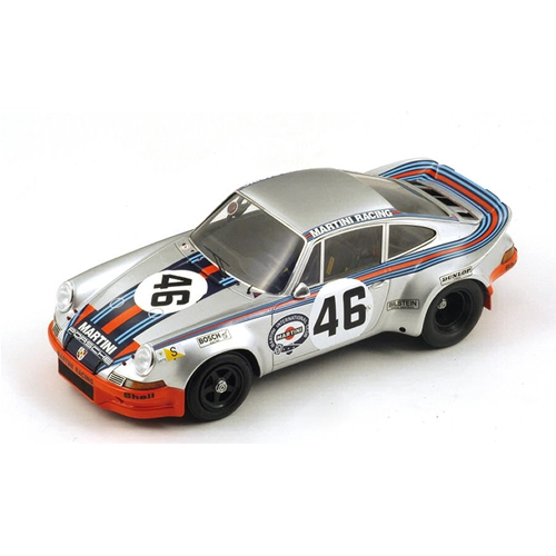 PORSCHE 911 CARRERA RSR N.46 4th LE MANS 1973 VAN LENNEP-MULLER 1:18 Spark Model Auto Competizione Modellino