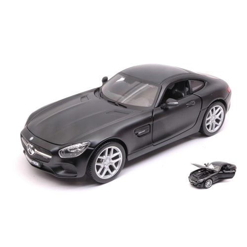 MERCEDES AMG GT 2015 MATT BLACK 1:24 Maisto Auto Stradali Modellino