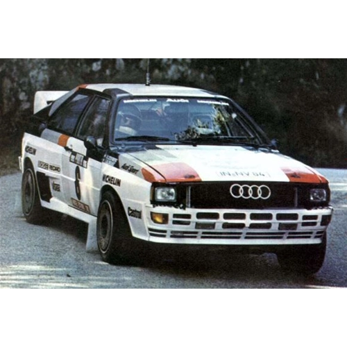 AUDI QUATTRO N.6 RETIRED RALLY OF PORTUGAL 1983 BLOMQVIST-CEDERBERG 1:43 Trofeu Auto Rally Modellino