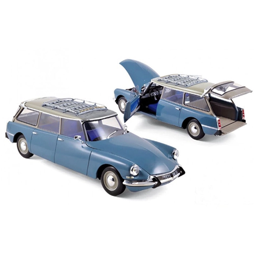 CITROEN ID 19 BREAK 1967 MONTE CARLO BLUE 1:18 Norev Auto Stradali Modellino