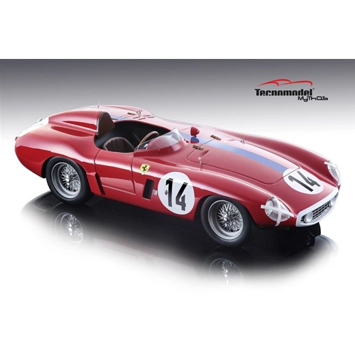 FERRARI 750 MONZA N.14 DNF LE MANS 1955 "MIKE SPARKEN"- M.GREGORY 1:18 Tecnomodel Auto Competizione Modellino