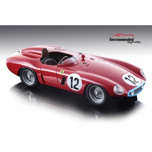 FERRARI 750 MONZA N.12 DNF LE MANS 1955 "HELDE" (P-L.DREYFUS)-J.LUCAS 1:18 Tecnomodel Auto Competizione Modellino