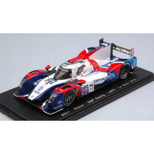 BR01-NISSAN N.27 14th LE MANS 2015 M.MEDIANI-D.MARKOZOV-N.MINASSIAN 1:43 Spark Model Auto Competizione Modellino