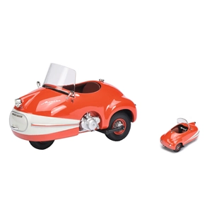 BRUTSCH MOPETTA RED/WHITE 1:18 Schuco Auto Stradali Modellino